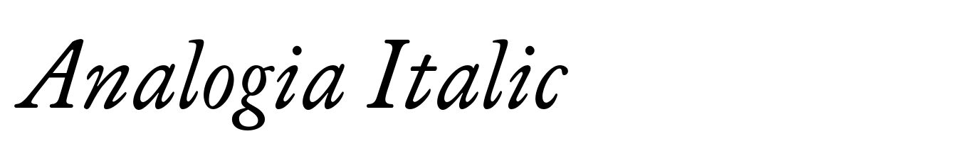 Analogia Italic